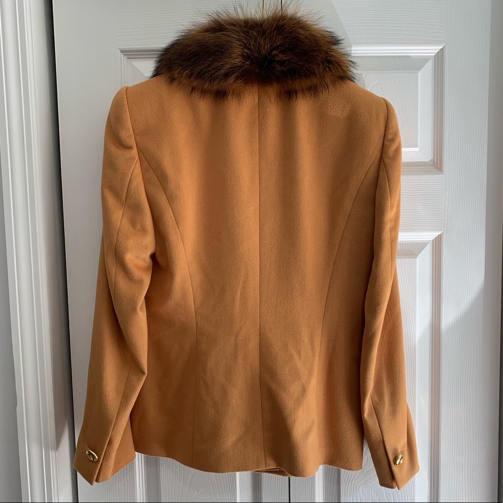 Escada 2 piece suit Margaretha Ley with REAL Fur - Picture 2 of 8